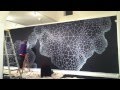 Wall Drawing Art Mural Voronoi Tesselation Diagram by Clint Fulkerson